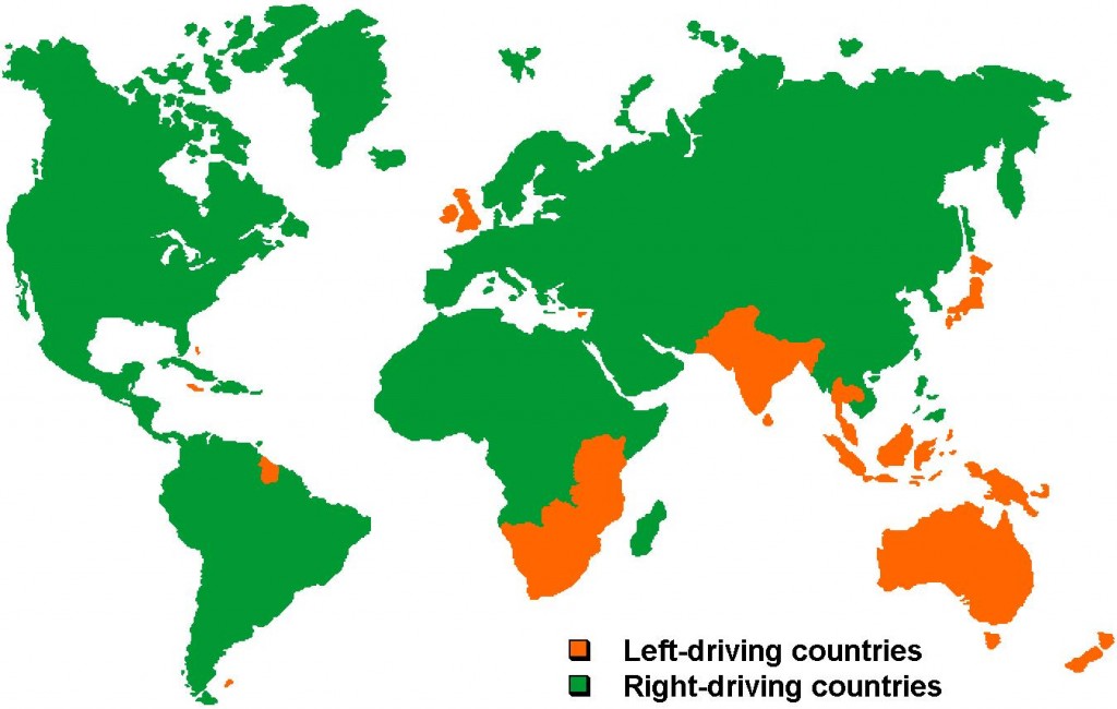 Why Some Countries Drive On The Right And Some Countries Drive On The Left