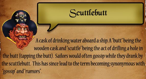 definition scuttlebutt